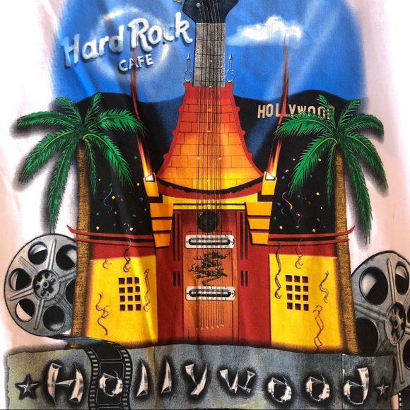 NWT Hard Rock Cafe Hollywood Tee XS - Picture 8 of 10